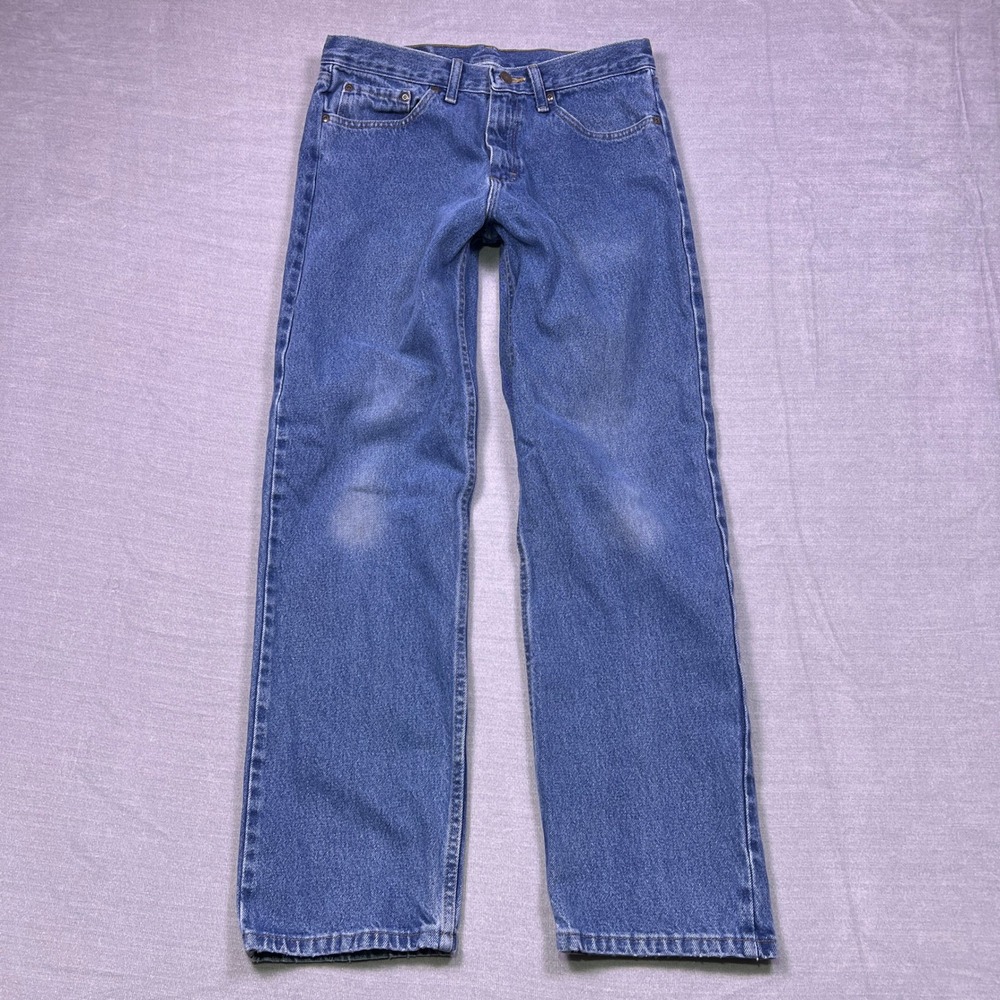 Wrangler Casual Relaxed‎ Fit Mens Jeans 32x32 Blue Denim Premium Quality
